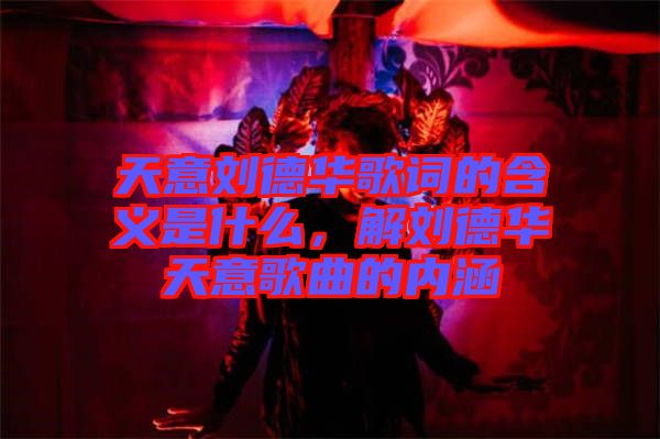 天意劉德華歌詞的含義是什么，解劉德華天意歌曲的內涵