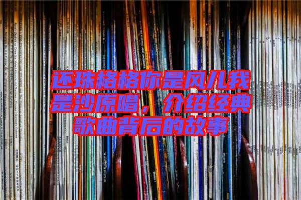 還珠格格你是風兒我是沙原唱，介紹經典歌曲背后的故事