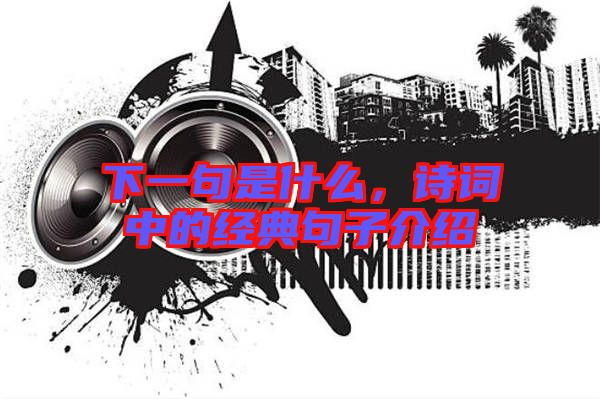 下一句是什么，詩詞中的經(jīng)典句子介紹