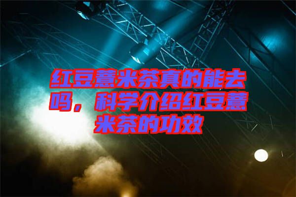 紅豆薏米茶真的能去嗎，科學介紹紅豆薏米茶的功效