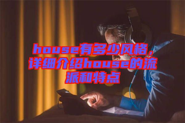 house有多少風格，詳細介紹house的流派和特點