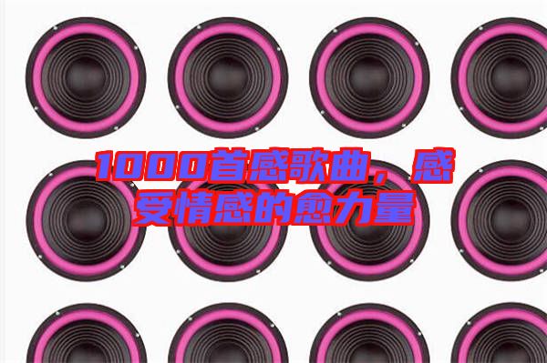1000首感歌曲，感受情感的愈力量
