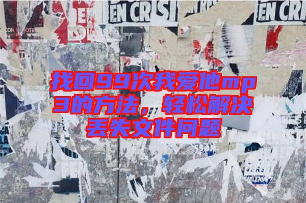 找回99次我愛他mp3的方法，輕松解決丟失文件問題