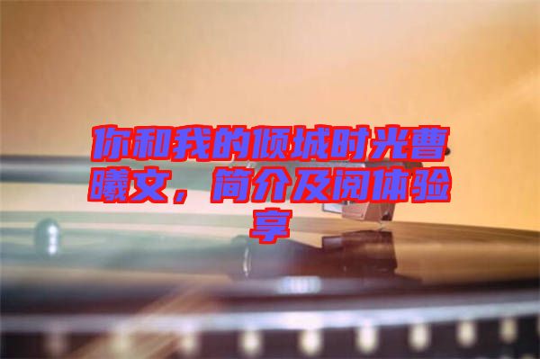 你和我的傾城時光曹曦文，簡介及閱體驗享
