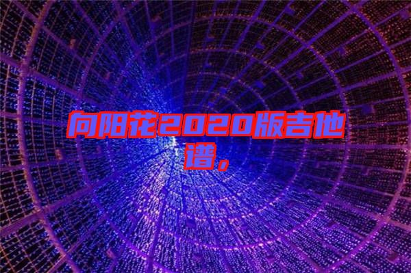 向陽花2020版吉他譜，