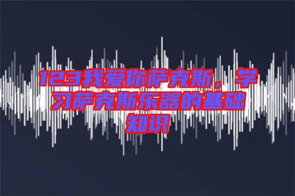 123我愛你薩克斯，學習薩克斯樂器的基礎知識