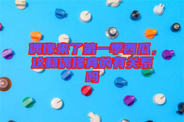 偶像來了第一季西瓜，這和偶像真的有關系嗎