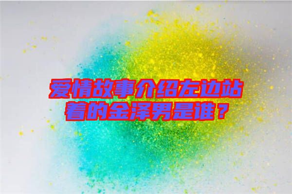 愛情故事介紹左邊站著的金澤男是誰？