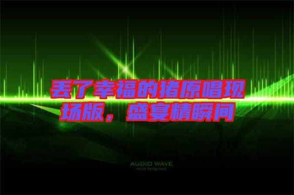丟了幸福的豬原唱現場版，盛宴精瞬間