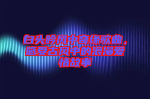 白頭吟風(fēng)中奇緣歌曲，感受古風(fēng)中的浪漫愛情故事
