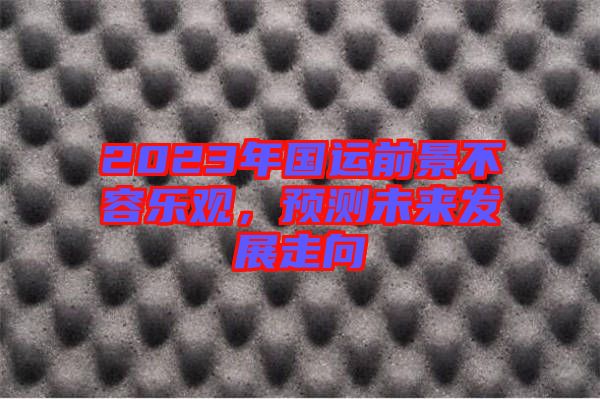 2023年國運前景不容樂觀，預測未來發展走向