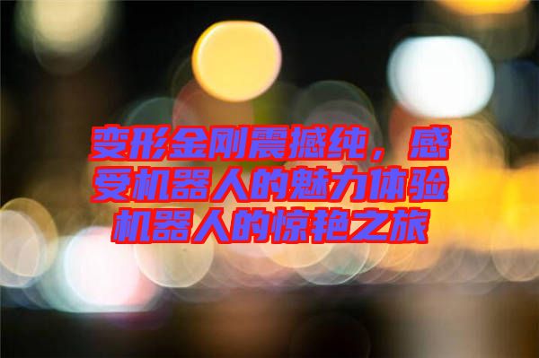 變形金剛震撼純，感受機器人的魅力體驗機器人的驚艷之旅