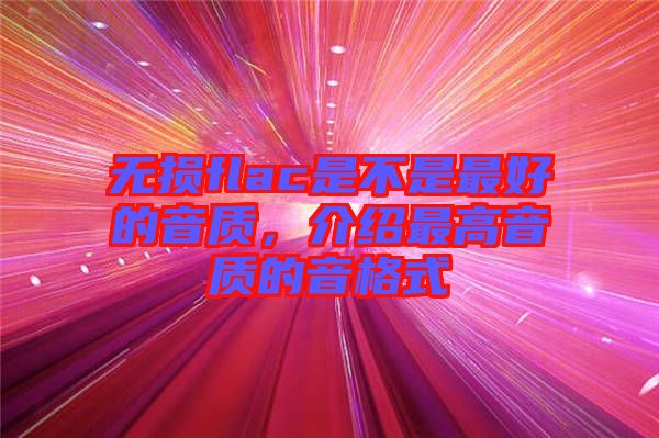 無損flac是不是最好的音質，介紹最高音質的音格式