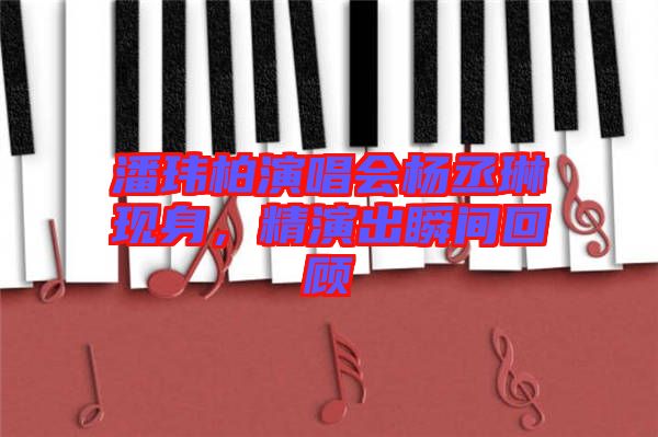 潘瑋柏演唱會楊丞琳現身，精演出瞬間回顧