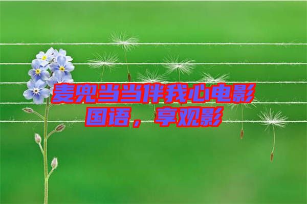 麥兜當(dāng)當(dāng)伴我心電影國語，享觀影