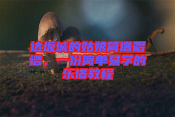 達坂城的姑娘簡譜唱譜，一份簡單易學的樂譜教程