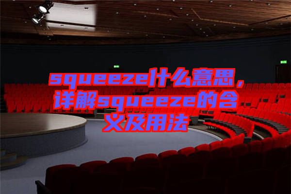 squeeze什么意思，詳解squeeze的含義及用法