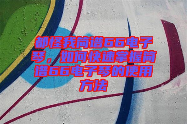 都怪我簡譜66電子琴，如何快速掌握簡譜66電子琴的使用方法