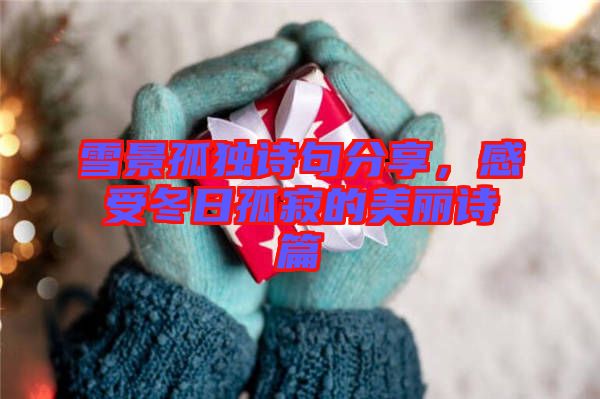 雪景孤獨(dú)詩句分享，感受冬日孤寂的美麗詩篇