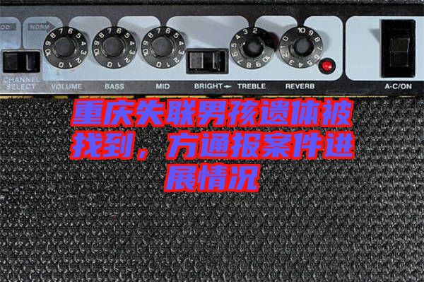 重慶失聯男孩遺體被找到，方通報案件進展情況