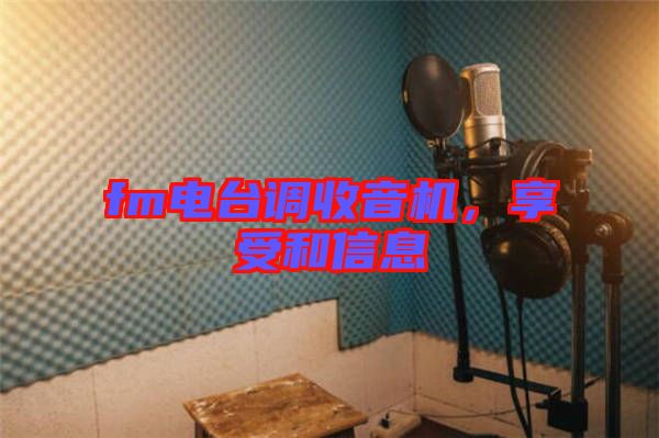 fm電臺調收音機，享受和信息
